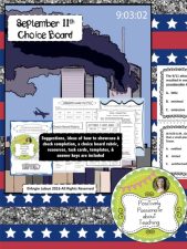 9/11 Choice Board & Task Cards  (click picture for link)