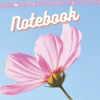 6x9 Pink Flower Notebook /120 lined pages