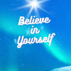 Northern Lights/Aurora 6x9 Believe In Yourself Notebook/120 lined pages